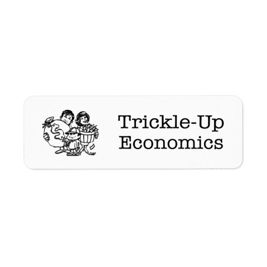Trickle-up Economics Etiket (Voorkant)