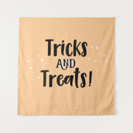 Tricks and Treats Halloween party Backdrop  Wandkleed