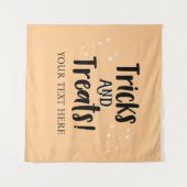 Tricks and Treats Halloween party Backdrop  Wandkleed (Voorkant (horizontaal))