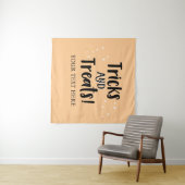 Tricks and Treats Halloween party Backdrop  Wandkleed (In Situ (horizontaal))