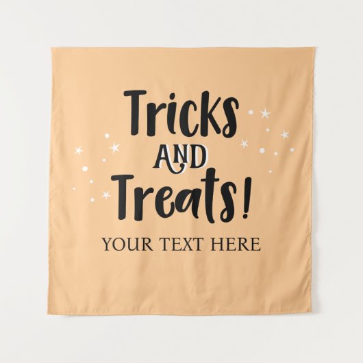 Tricks and Treats Halloween party Backdrop  Wandkleed (Voorkant)