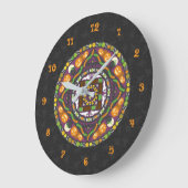 Tricks and Treats Mandala Clock Grote Klok (Hoek)