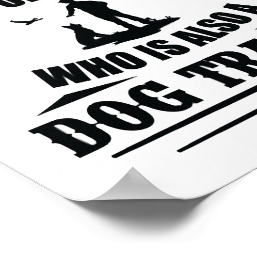 Tricks Dog Training Dogs Dog Trainer Dog School Poster (Hoek)