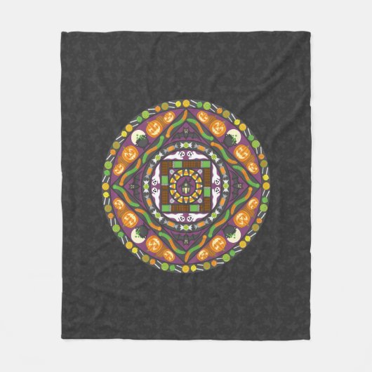 Tricks en snoepgoed Mandala fleece deken (Voorkant)