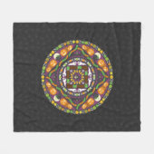 Tricks en snoepgoed Mandala fleece deken (Voorkant (Horizontaal))