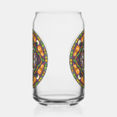 Tricks en traktaties Mandala Blikvorm Glas (Links)