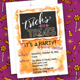 Tricks-n-Treats  Halloween uitnodiging