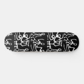 Tricks Stunts Stickmen Black White Persoonlijk Skateboard (Horizontaal)