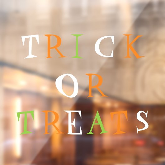 Tricks voor grappige schattige Halloween decoratie Raamsticker (Vel 2)