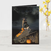 tricksortreats kaart (Gele Bloem)