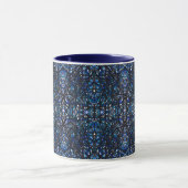 Trickster Blau Zwart Abstract India Inskunst Mok (Midden)