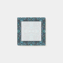 Trickster Blauw Groen Zwart Abstract India Inskuns Post-it® Notes