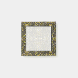 Trickster Geel Zwart Abstract Oost-Indische Inkt K Post-it® Notes