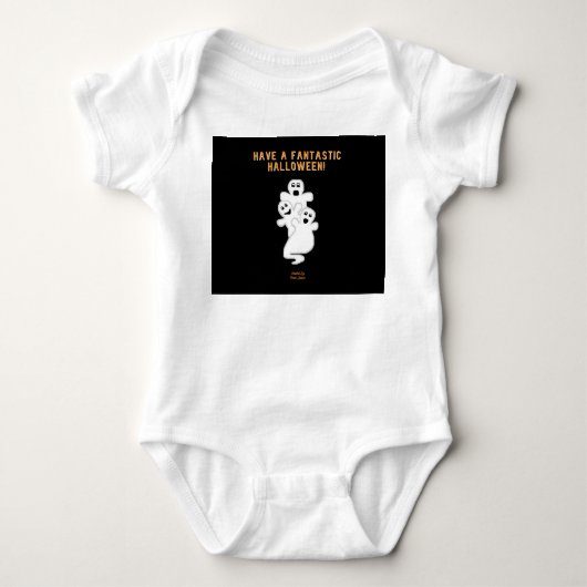 Trickster Ghosts Baby Jersey Bodysuit (Voorkant)