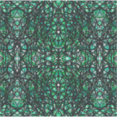 Trickster Green Abstract India Inkt Kunst Sticker (Voorkant)