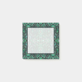 Trickster Groen Zwart Abstract India Inskunst Post-it® Notes