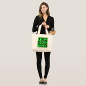 Trickster, illusionist grote tote bag (Voorkant (model))