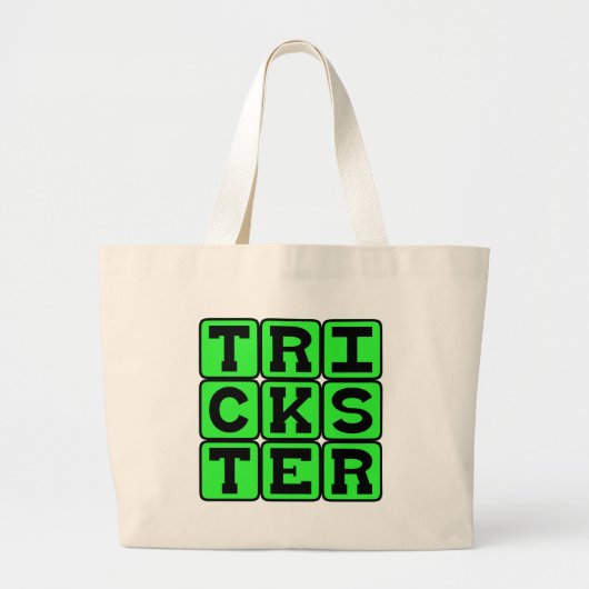 Trickster, illusionist grote tote bag (Voorkant)