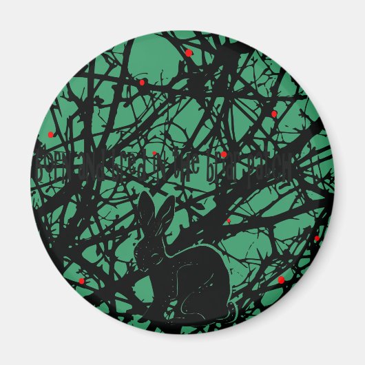 Trickster Konijn in Briar Patch Magneet (Voorkant)