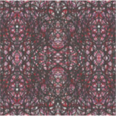Trickster Rode Abstracte Oost-Indische Inkt Kunst Sticker (Voorkant)