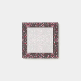Trickster Rood Zwart Abstract Oost-Indische Inkt K Post-it® Notes