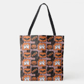 Trickster Tegels: een Halloween Quartet Tote Bag (Voorkant)
