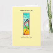 Tricky Afrikaanse Danser Zalige Vaderdag Kaart (Voorkant)