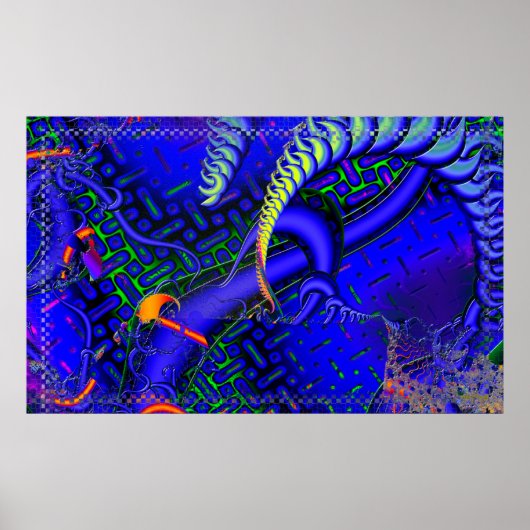 Tricky Bugger 3D Fractal Poster (Voorkant)