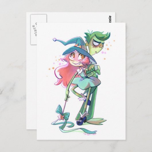 Tricky en Gorf Briefkaart (Voorkant / Achterkant)