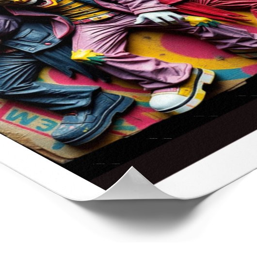 Tricky Tricky Music Groove Party Vibes Sticker  Poster (Hoek)