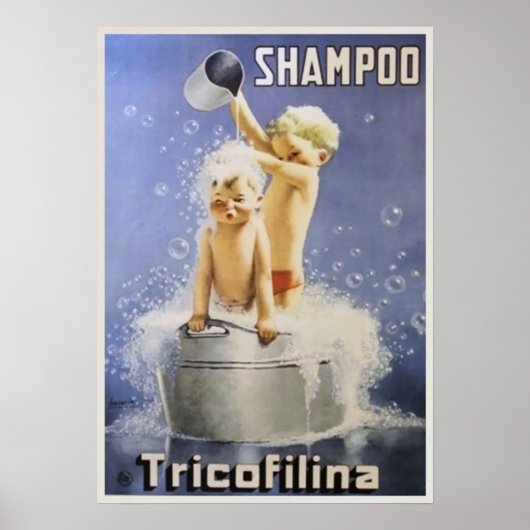 TricoFilina Shampoo  Bathroom Decor Poster (Voorkant)