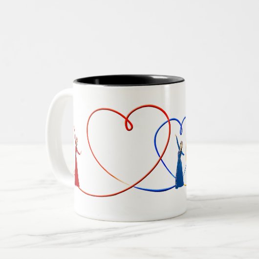 Tricolor Armeense harten Mok (Voorkant links)