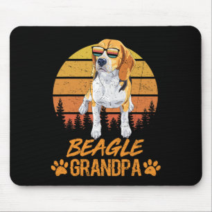 Tricolor Beagle Hond Opa Paw Papa Vaders Dag Muismat