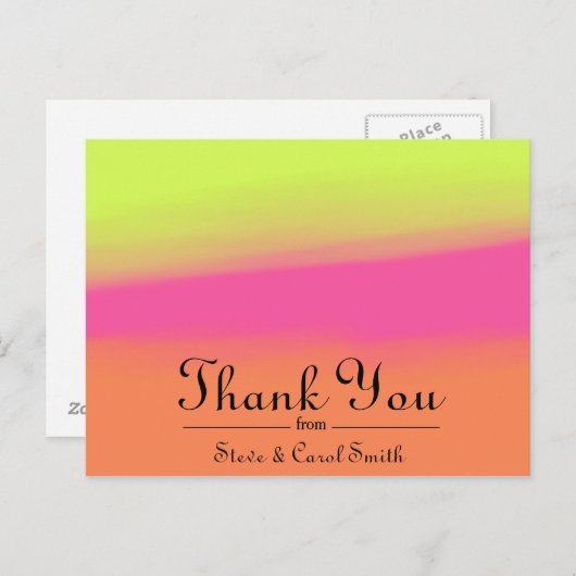 Tricolor Bedankt Briefkaart (Voorkant / Achterkant)