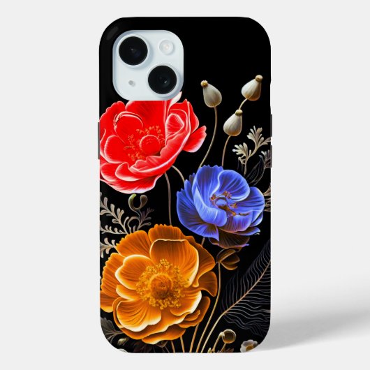 Tricolor Bloem iPhone / iPad hoesje (Achterkant)