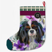 Tricolor Cavalier Kerststaart | controleur Grote Kerstsok (Achterkant)