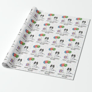 Tricolor Cavalier King Charles Spaniel - Birthday Cadeaupapier