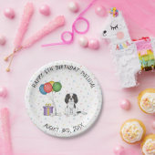 Tricolor Cavalier King Charles Spaniel - Birthday Papieren Bordje (Feest)