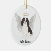 Tricolor Cavalier King Charles Spaniel Keramisch Ornament (Rechts)
