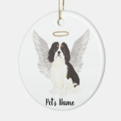Tricolor Cavalier King Charles Spaniel Keramisch Ornament (Links)