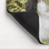 Tricolor Cavalier King Charles Spaniel op gras Muismat (Hoek)