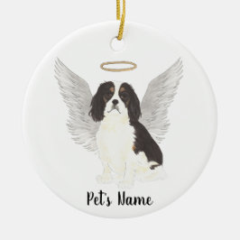 Tricolor Cavalier King Charles Spaniel Sympathie Keramisch Ornament