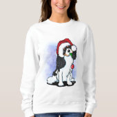 Tricolor Cavalier Spaniel kerstshirt Trui (Voorkant)
