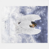 Tricolor Collie Angel & Cherubim, sterrenhemel - Fleece Deken (Voorkant (Horizontaal))