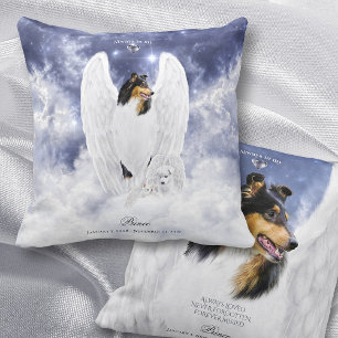 Tricolor Collie Angel in de Dog Heaven - Pet Memor Kussen