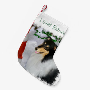 Tricolor Collie Kerstmis Kleine Kerstsok
