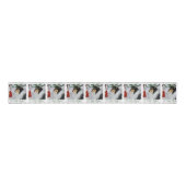 Tricolor Collie ontmoet Kerstmis Grosgrain Lint (Voorkant)