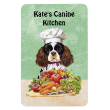 Tricolor Cooking Chef Cavalier Charles Spaniel