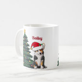 Tricolor Corgi Kerstkerstkerstkerstkerstkerstman,  Koffiemok (Voorkant links)