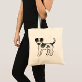 Tricolor Danish Farmdog Cute Cartoon Dog Tote Bag (Voorkant (product))